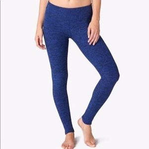 Beyond Yoga Blue and Black Spacedye Leggings